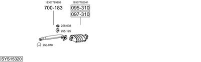 Układ wydechowy BOSAL SYS15320