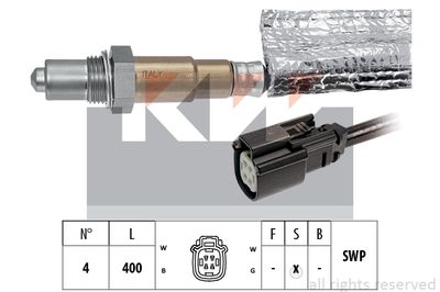 Лямбда-зонд KW 498 379 для FORD KA+