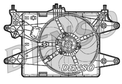 DENSO DER09083 Вентилятор системы охлаждения двигателя  для FIAT DOBLO (Фиат Добло)