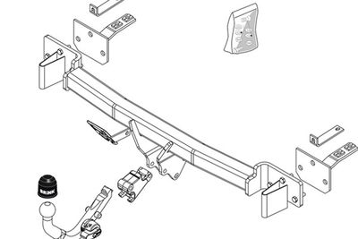 Zestaw zaczepu przyczepy BRINK 452200