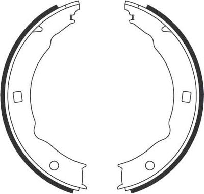 Brake Shoe Set, parking brake GS8683