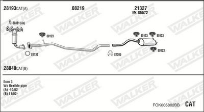 Изпускателна система WALKER FOK005802BB