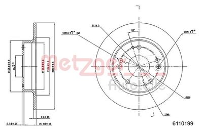 Brake Disc 6110199