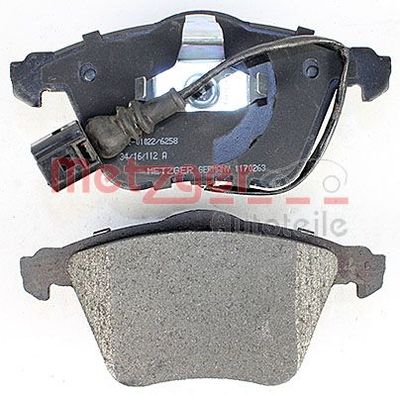 BREMSBELAGSATZ SCHEIBENBREMSE METZGER AUTOTEILE 1170263 2
