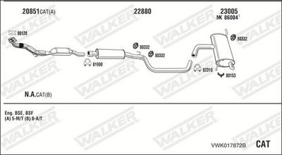 ABGASANLAGE WALKER VWK017872B