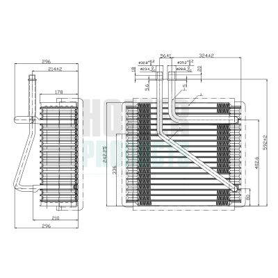 изпарител, климатична система HOFFER 997011