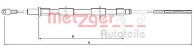Тросик, cтояночный тормоз METZGER 10.4155 для BMW Z3