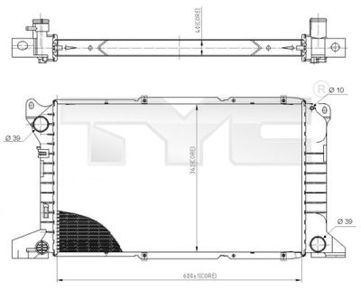 TYC 710-0053 Крышка радиатора  для FORD TRANSIT (Форд Трансит)