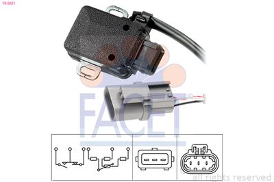FACET Sensor, smoorkleppenverstelling Made in Italy - OE Equivalent (10.5021)