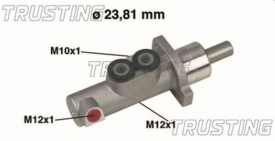 Главный тормозной цилиндр TRUSTING PF523 для OPEL VECTRA