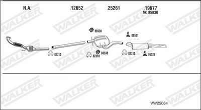 Изпускателна система WALKER VW25064
