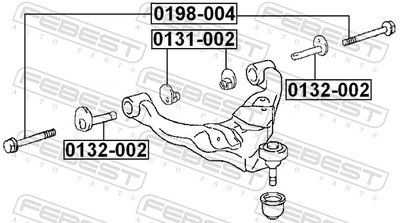 NACHLAUFSCHALE CORP AXE FEBEST 0132002 1