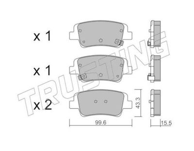 SET PLACUTE FRANA FRANA DISC TRUSTING 13710
