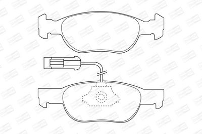 BREMSBELAGSATZ SCHEIBENBREMSE CHAMPION 571882CH 1