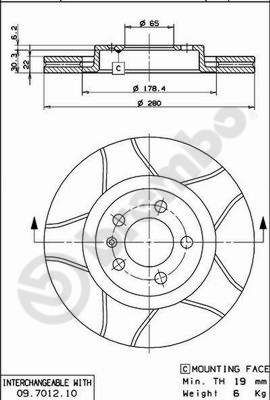 Brake Disc 09.7012.75