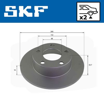 BREMSSCHEIBE SKF VKBD90883S2 1