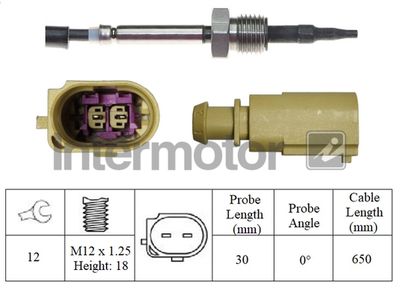 Sensor, exhaust gas temperature Intermotor 27439