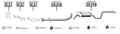 Изпускателна система ASMET KI280085