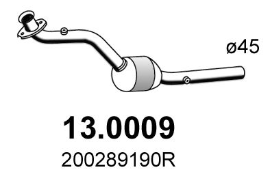 Катализатор ASSO 13.0009 для RENAULT LOGAN/STEPWAY