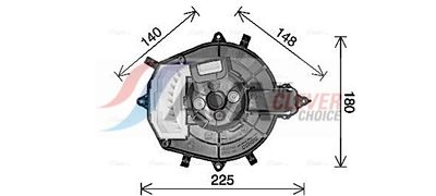 INNENRAUMGEBLäSE AVA Clever Choice CN8316