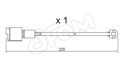 SENZOR DE AVERTIZARE UZURA PLACUTE DE FRANA