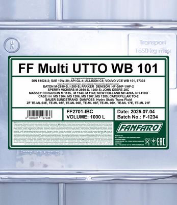 FANFARO Multi UTTO WB 101 1000L