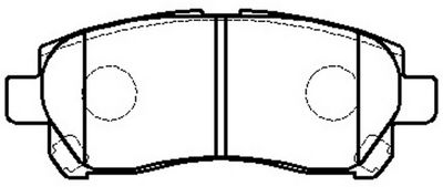 Комплект тормозных колодок, дисковый тормоз FIT FP1077 для TOYOTA AVANZA