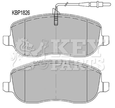 Комплект тормозных колодок, дисковый тормоз KEY PARTS KBP1826 для LANCIA PHEDRA
