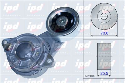 IPD 15-3879 Натяжитель ремня генератора  для HONDA JAZZ (Хонда Жазз)