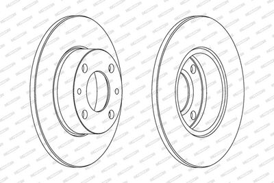 BREMSSCHEIBE FERODO DDF083 1