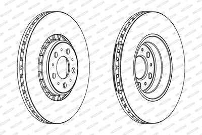 BREMSSCHEIBE FERODO DDF1371C1 1