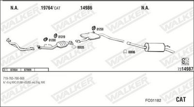 SISTEM DE ESAPAMENT WALKER FO31182