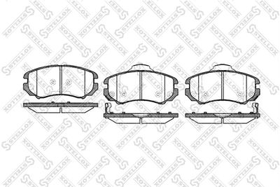 Комплект тормозных колодок, дисковый тормоз STELLOX 964 002BL-SX для KIA MAGENTIS