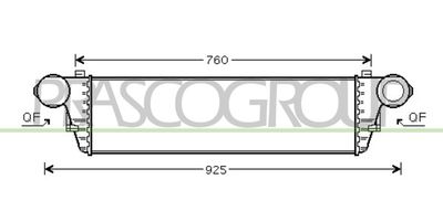 Интеркулер PRASCO ME026N002 для MERCEDES-BENZ C-CLASS