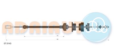 въжен механизъм, задействане на съединителя ADRIAUTO 07.0143