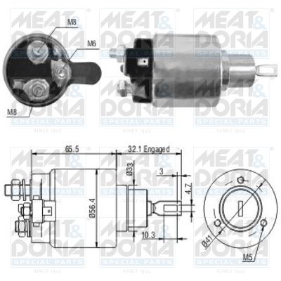 Тяговое реле, стартер MEAT & DORIA 46065 для DODGE CARAVAN