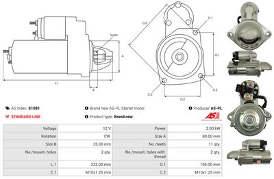 STARTER AS-PL S1081 4