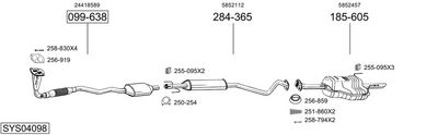 ABGASANLAGE BOSAL SYS04098
