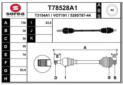 ANTRIEBSWELLE EAI T78528A1