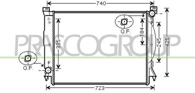 PRASCO AD020R018 Радиатор охлаждения двигателя для AUDI A4 B6 Avant (8E5)