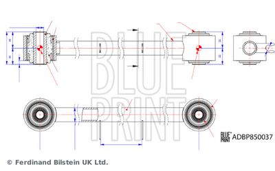 Drążek / wspornik, zawieszenie koła BLUE PRINT ADBP860239