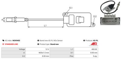 SENZOR NOX INJECTIE ADITIV AS-PL NOX9402 2