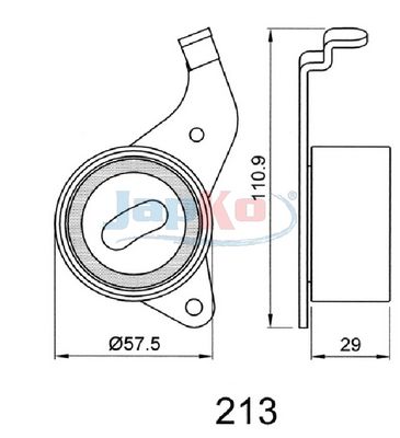 MECANISM TENSIONARE CUREA DISTRIBUTIE JAPKO 45213 1