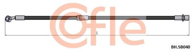 Przewód hamulcowy elastyczny COFLE 92.BH.SB040
