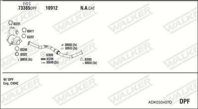 Изпускателна система WALKER ADK033407D