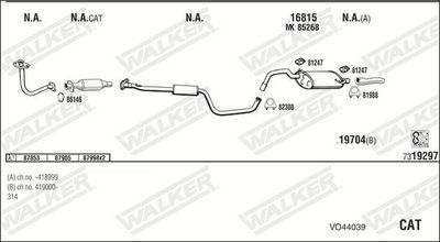 Изпускателна система WALKER VO44039