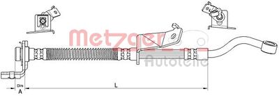 METZGER 4111061 Тормозной шланг  для HYUNDAI i20 I (PB, PBT) 1.4 CRDi