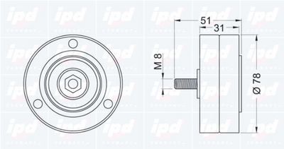 ROLA GHIDARE/CONDUCERE CUREA TRANSMISIE IPD 153388 1