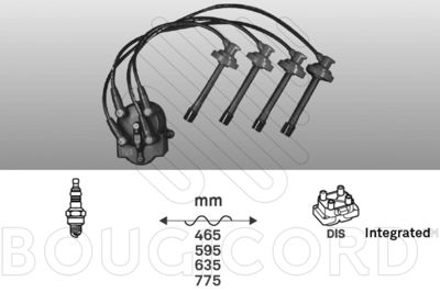 Комплект проводов зажигания EFI AUTOMOTIVE 7408 для TOYOTA CAMRY