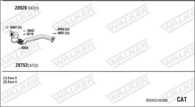 Изпускателна система WALKER BWK018288